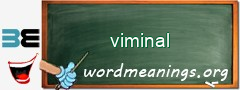 WordMeaning blackboard for viminal